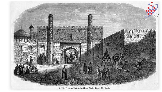 دروازه اصلی تبریز قدیم -مری ایوانز